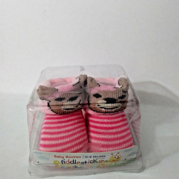 (SOLD)Teddy Bear Baby Crib Sock Shoes Baby Booties - Picture 3 of 4